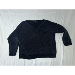 Strut & Bolt Black Chenille Knit Sweater – Women’s Medium